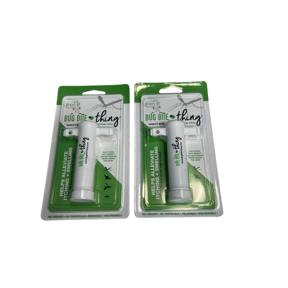 Bug Bite Thing 2 Pack Insect Bite Sting Suction Tool White BBT001-WT New
